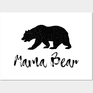 Mama Bear Mother's Day Mother Mom Flowers Gift bab Posters and Art